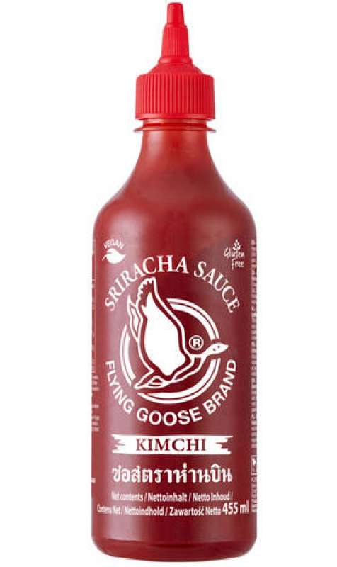 Sriracha Chilisauce mit Kimchi Flying Goose